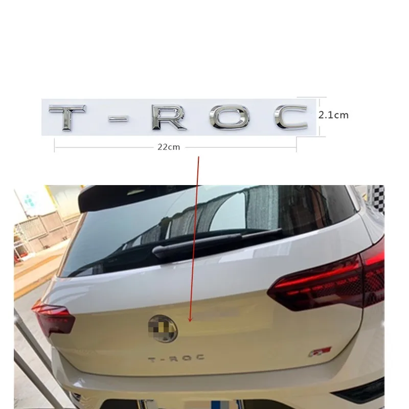 Для VW T ROC TROC задний багажник эмблема багажника значки логотип буквы