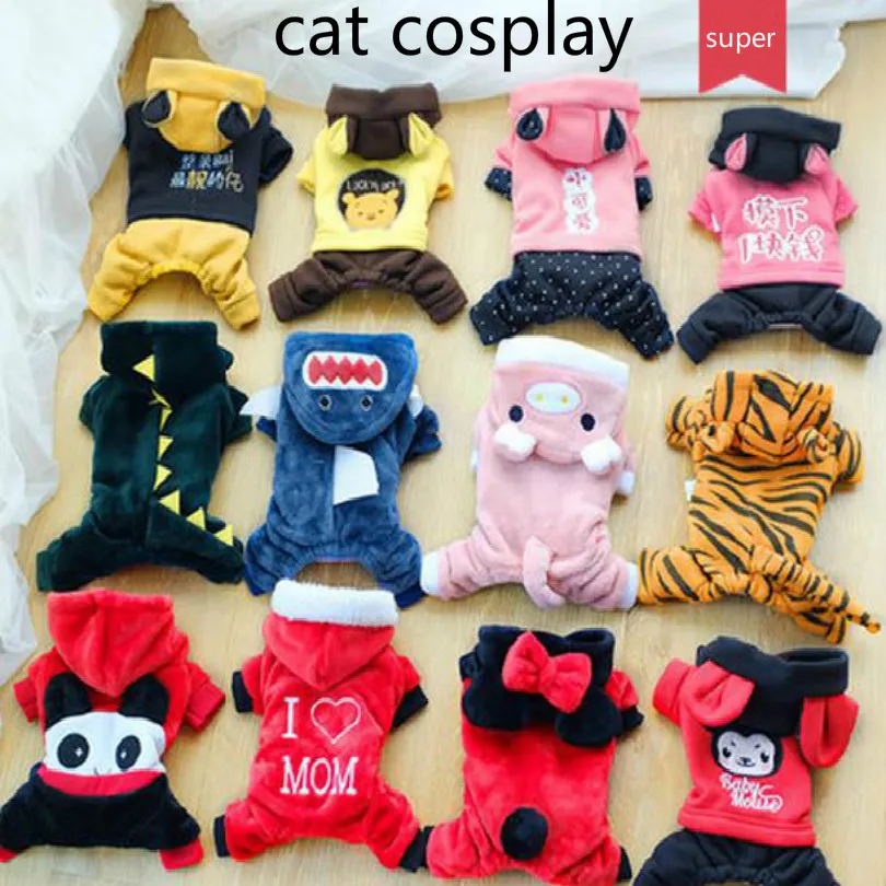 Костюм для кота Кошек для костюмированной вечеринки Одежда для кошек кошки одежда платье для девочек, с рисунком кота и ролевая игра костюм для домашних питомцев, кошек актера 17 видов стилей одежда для кота