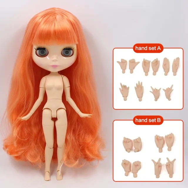 BL2240 b ICY 1/6 Blyth Подгонянная Обнаженная кукла с натуральной кожей тела, глянцевое лицо для ребенка подарок, игрушка - Цвет: BL2240 b