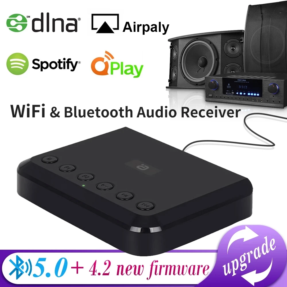 

Беспроводной аудио ресивер WI-FI Airplay DLNA, многосуставный беспроводной музыкальный адаптер для традиционных Hi-Fi динамиков, Spotify WR320