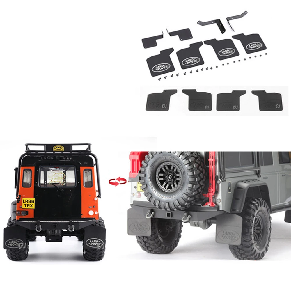 

RC Car Upgrade Rubber Fender Mudguard Metal Bracket for 1/10 RC Crawler Land Rover Defender Traxxas TRX4 TRX-4 D110 4wd