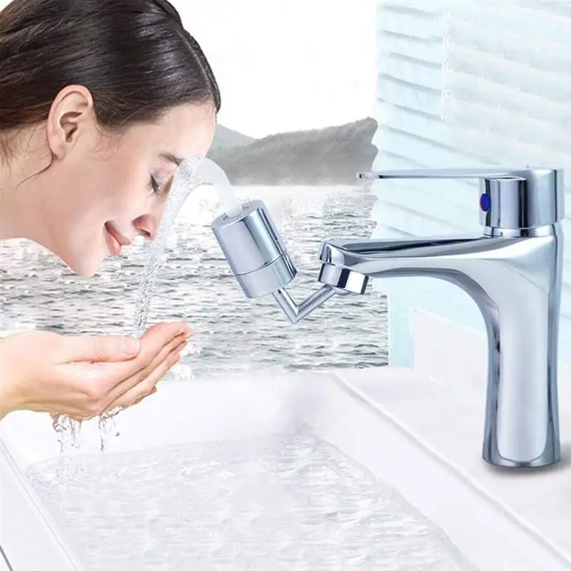 

720 Degrees Kitchen Water Filter Faucet Universal Anti-splash Filter Faucet Movable Kitchen Bathroom Water Saving Nozzle Sprayer