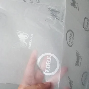 

New Arrival Tissue Paper for Cloth Wrapping with Customized Silver Logo Printed