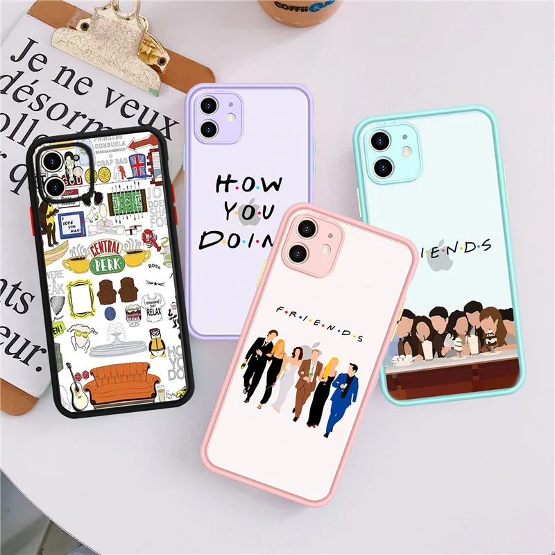 New Central Perk Coffee Friends TV Show Phone Case for IPhone 7 8 6s Plus 11 Pro Max X XR XS 13 Best BFF Cover Shell | Мобильные