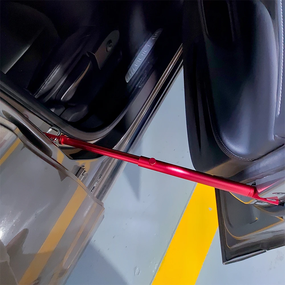 EHDIS Double-End Support Stick Holding Tool for Car Door Wrapping Polishing Retractable 32-48cm Vehicle Trunk Open Fix Hook Bar