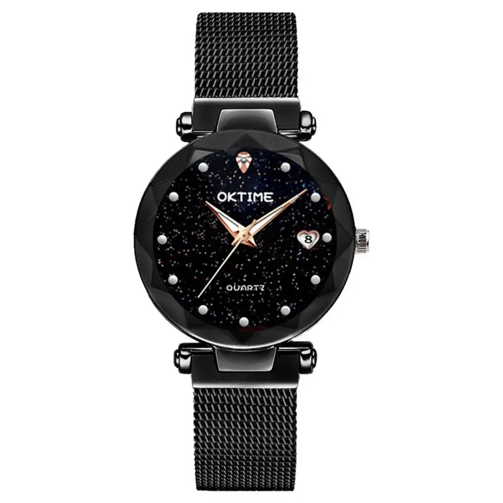 

Women Fashion Magnet Quartz Watch Starry Sky Female Form Student Watch Ladies Quartz Watch Exquisite Gift