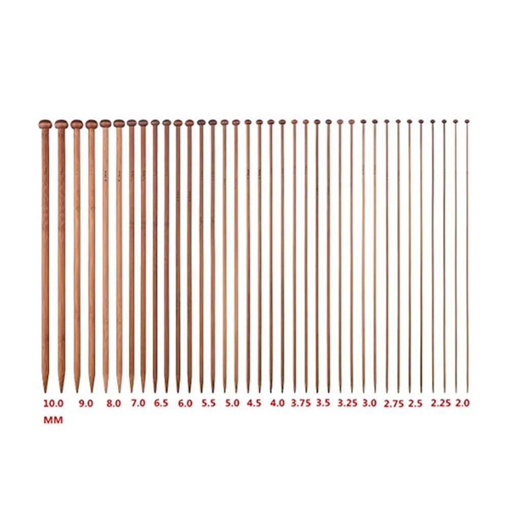 36 шт./набор набор Бамбуковые Спицы для вязания Малый ажурной вязки крючки станок