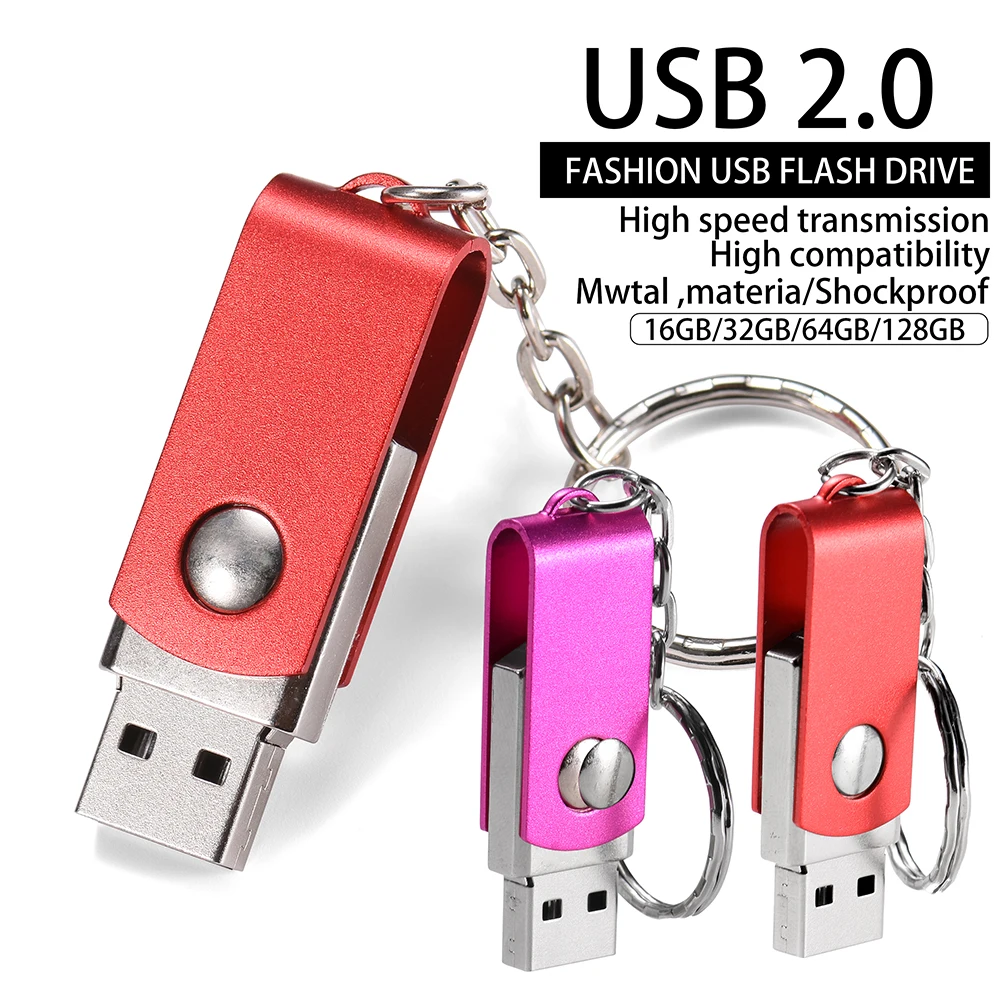 Jaster Usb Flash Drive 128Gb Pen Drive 64Gb Usb Stick Usb 2.0 Memory Stick Per Computer All'Ingrosso Logo Personalizzato Regalo Portachiavi Bulk