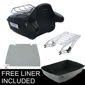 

Motorcycle King Pack Trunk Rack Backrest For Harley Tour Pak Touring Road King Street Glide Electra Glide 2014-2020