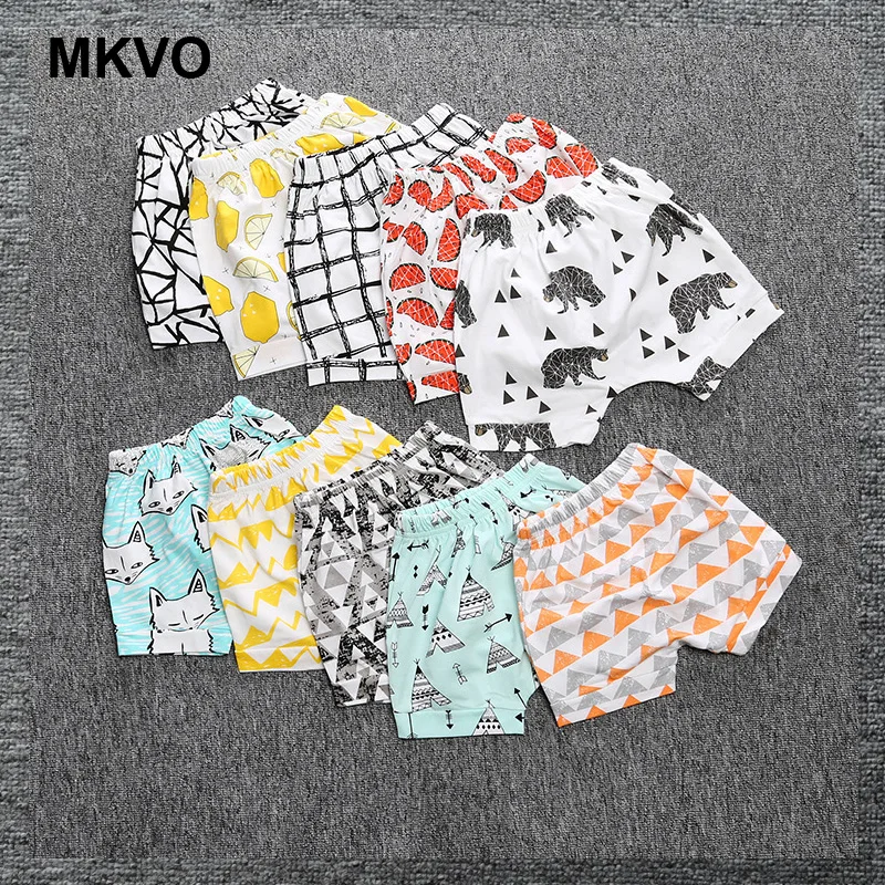 

Summer Boys Girls Children's Cotton Shorts Baby Harem Pants Print Cotton Baby Kids Clothes Shorts Bloomers Bottom Pants