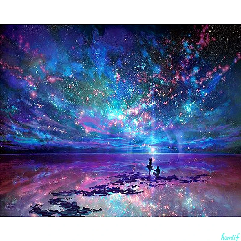 Full Square/Round Drill 5D DIY Diamond Painting &quotFantasy Star Ocean&quot 3D Embroidery Cross Stitch Mosaic Rhinestone Decor Gift | Дом и