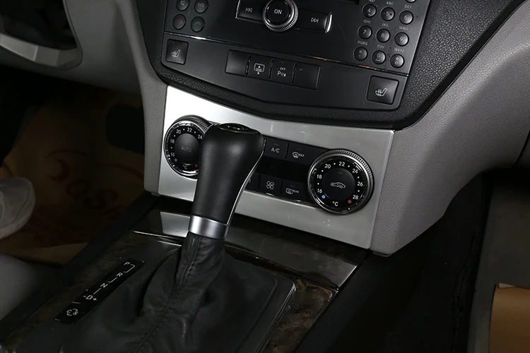 Углеродное волокно ABS для Mercedes benz C Class W204 2008 2009 2010 кондиционер воздуха с центральным управлением ручка рамка отделка автомобильные аксессуары
