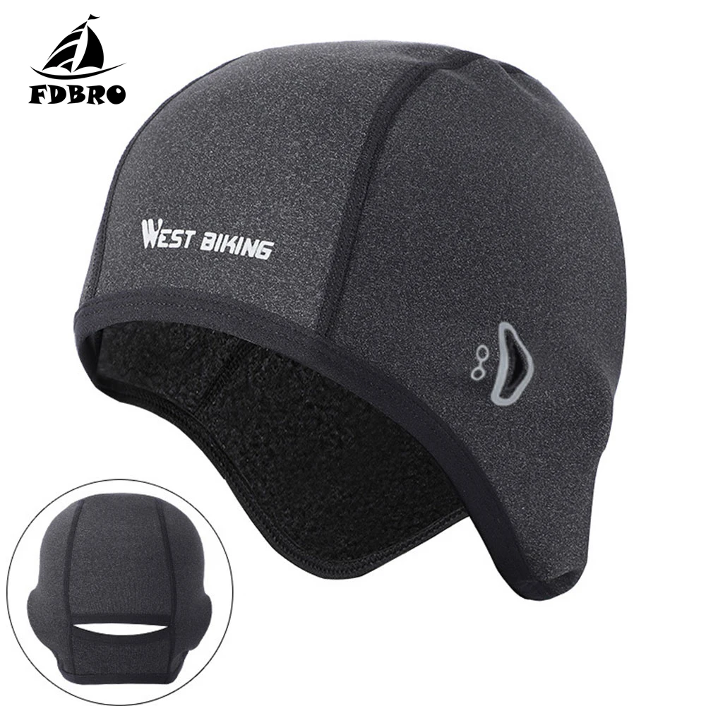 Upgrade women Gray FDBRO Outdoor Sport Balaclava Skiing Snowboard Running Helmet Liner Cap Winter Cycling Caps Windproof Warm Fleece Bike Hat - Цвет: Upgrade women Gray