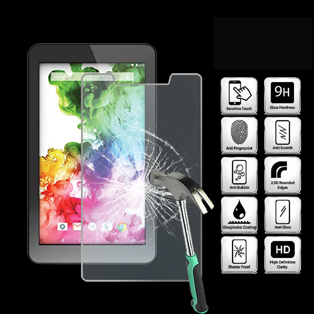 

For HipStreet Titan 4 7 Inch Tablet Ultra Clear Tempered Glass Screen Protector Anti-friction Proective Film
