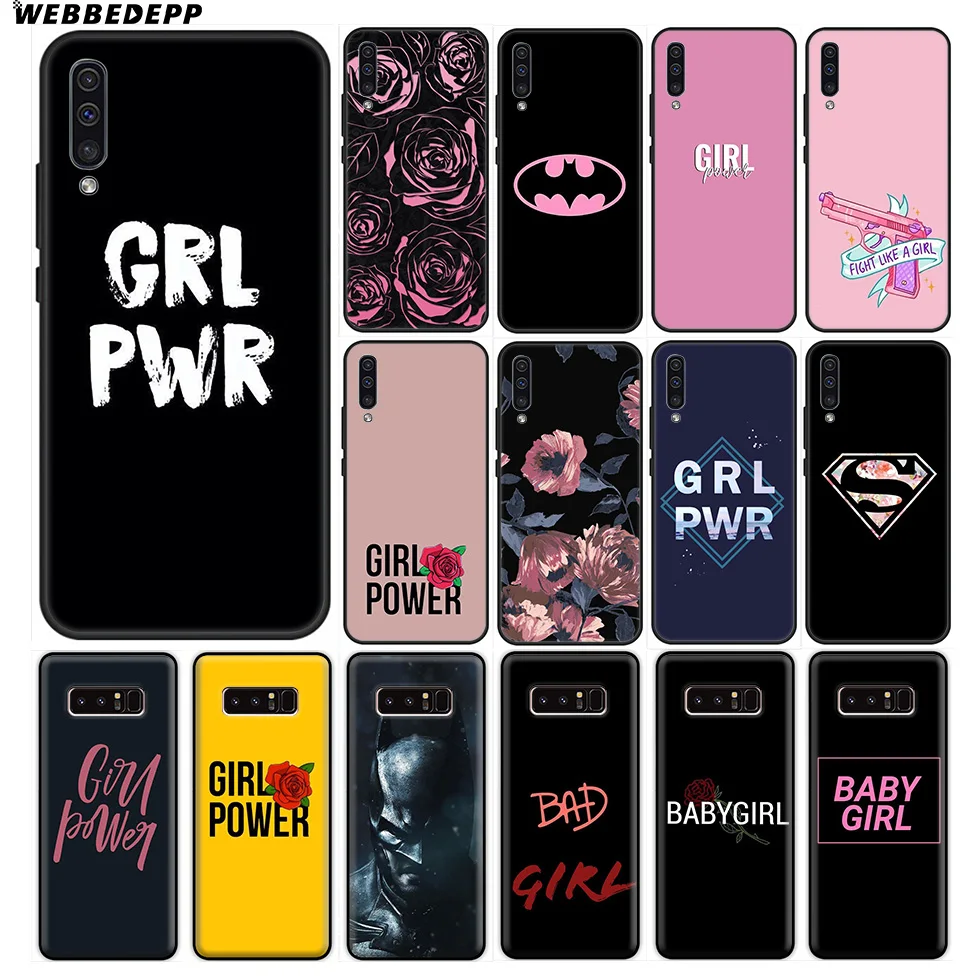 Girl Power Superman Soft Case for Samsung Galaxy A70s A50s A40s A30s A20s A20E A10s Note 8 9 10 Plus |