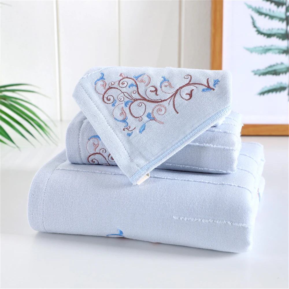 Cusack Children Men Women Soft Pure Cotton Hand Face Bath Towel Set 70*