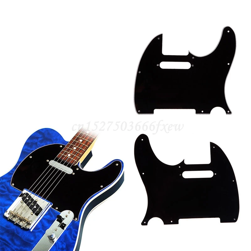 3 слоя Tele Style электрогитара Защита от царапин пластина подходит Telecaster ЧЕРНЫЙ |