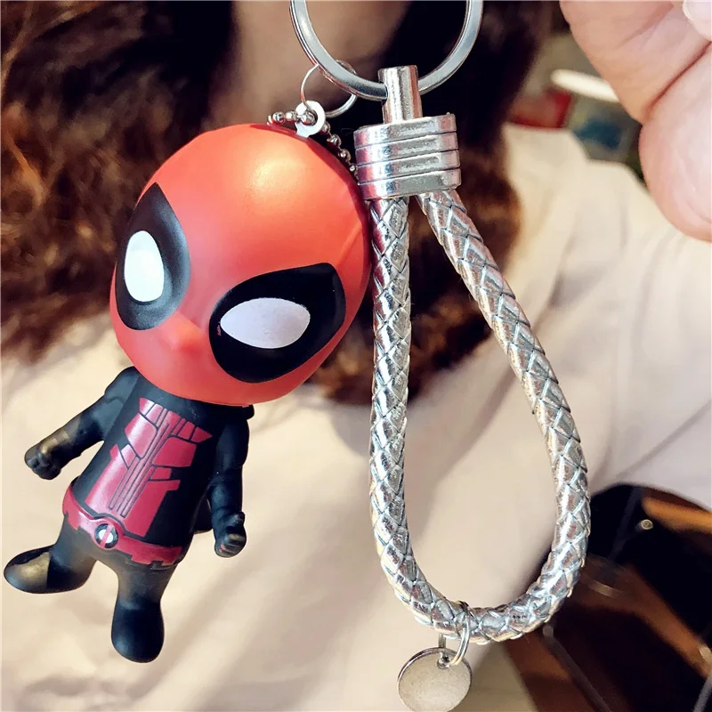 8 Catoon супергерой 2 стиля 3D Дэдпул фигурка брелок для ключей Дэдпул фигурка сумка аксессуары для ключей подарок для детей 8 см - Цвет: 8