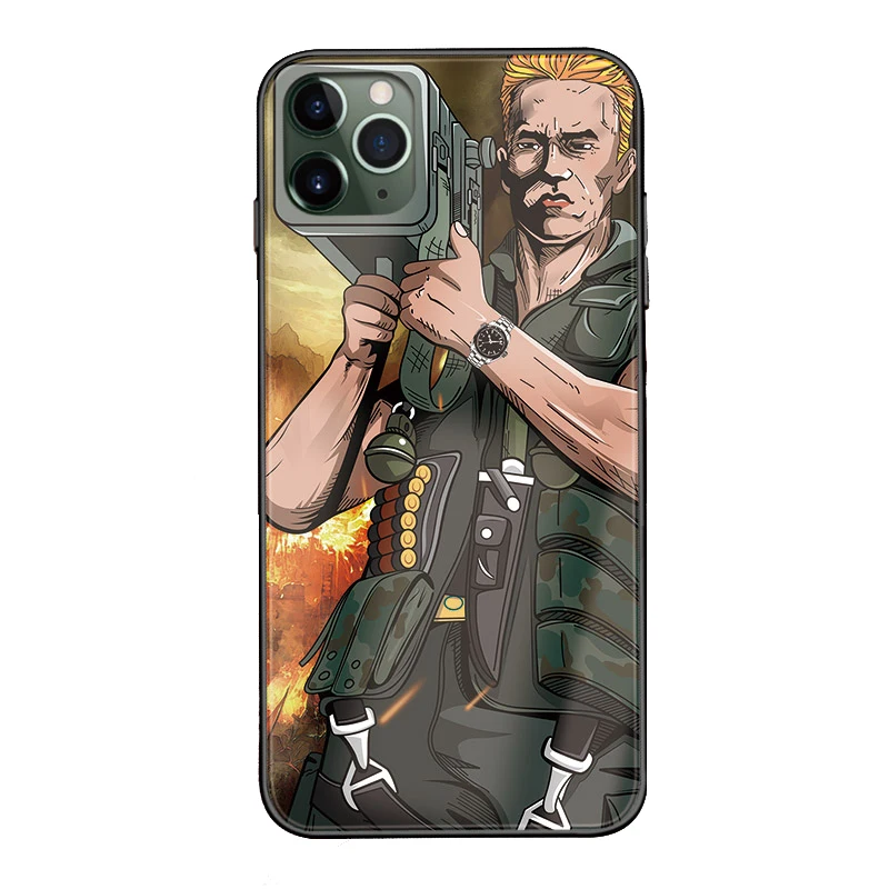 Черный силиконовый чехол из ТПУ для Apple iPhone 11 PRO MAX pro с закаленным покрытием Arnold