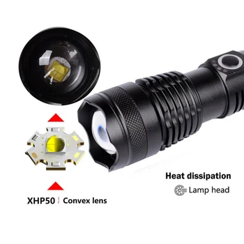 

50000 Lumens Lamp Xhp70.2 Most Powerful Flashlight Usb Zoom Led Torch Xhp70 Xhp50 18650 Or 26650 Battery For Outdoor Camping 3