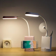 

JUUZNP LED Table Lamp With Pen Holder Foldable Dimming Touch Eye Protection USB Rechargeable Study Bedroom Reading Night Light