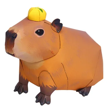 

Capybara Folding Cutting Mini Cute 3D Paper Model Papercraft Pet Animal Figure DIY Kids Adult Handmade Craft Toys QD-209