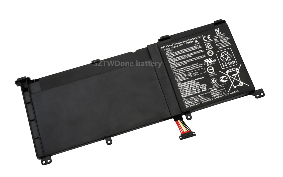 SZTWDone C41N1416 Аккумулятор для ноутбука ASUS UX501J UX501JW UX501VW UX501V UX501LW N501L G501 G601J G601JW N501JW