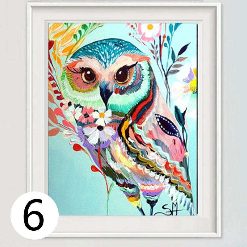 

Diy 5d Owl Rhinestone Diamond Paint Handmade Cross Craft Stitch Kit Decor Stones