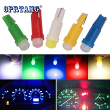 1 шт. T5 COB подсветка приборной панели автомобиля инструмент автомобильная дверь клиновидная лампа для ламп накаливания автомобиль стиль белый синий 12 в автомобильный Стайлинг