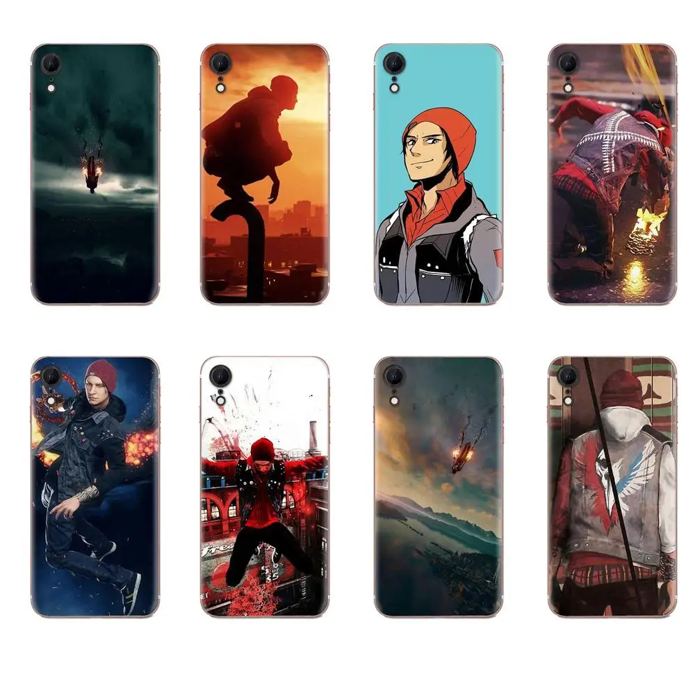 Для Apple iPhone 4 4S 5 5C 5S SE 6 S 7 8 11 Plus Pro X XS Max XR чехол для телефона Infamous Second Son | Мобильные