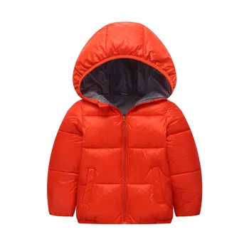 

Children Cotton Padded Jacket Thickened Windproof Coat Down Clothes For Girls Boys Warm Hoodie Kids Short Hooded Coats 4 Colors