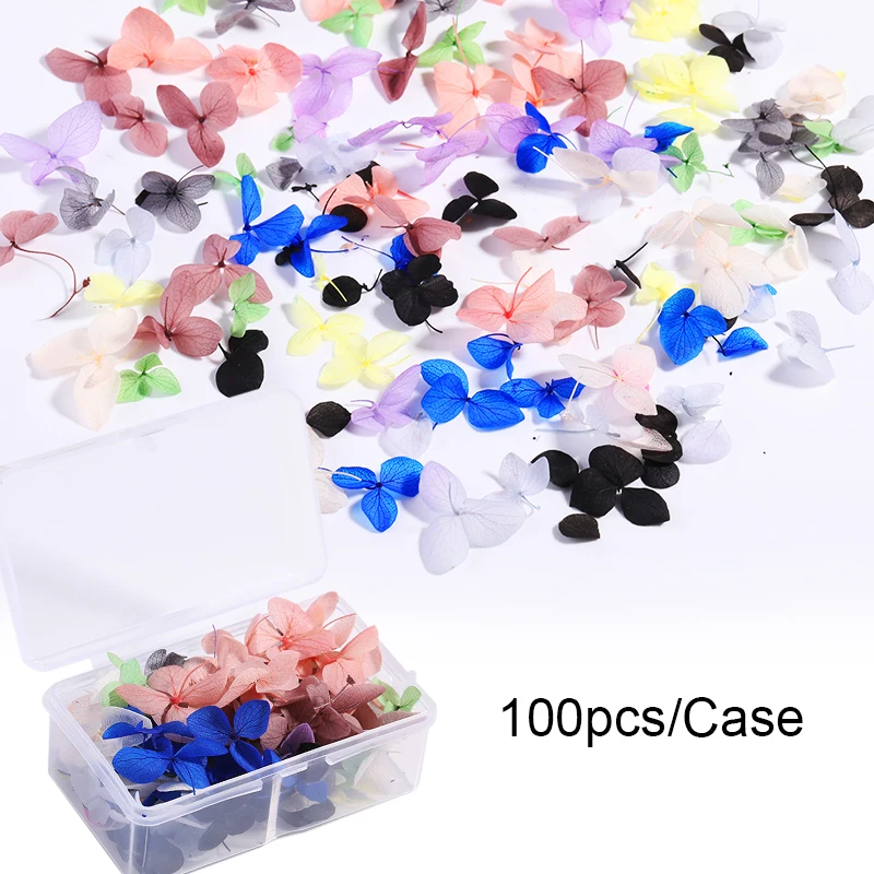 3D Цветочные наклейки для нейл-арта, сушеные цветы, консервированные ромашки, лист для украшения гель-лака для ногтей, маникюрные акриловые наконечники - Цвет: Светло-зеленый