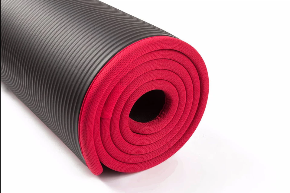 10MM Extra Thick 183cmX61cm High Quality NRB Non-slip Yoga Mats For Fitness Tasteless Pilates Gym Exercise Pads with Bandages