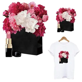 

Flower Patches Applique Iron-on Transfer For Clothing Fashion Design Thermal Sticker A-level Washable Girl T-shirt Clothes Patch