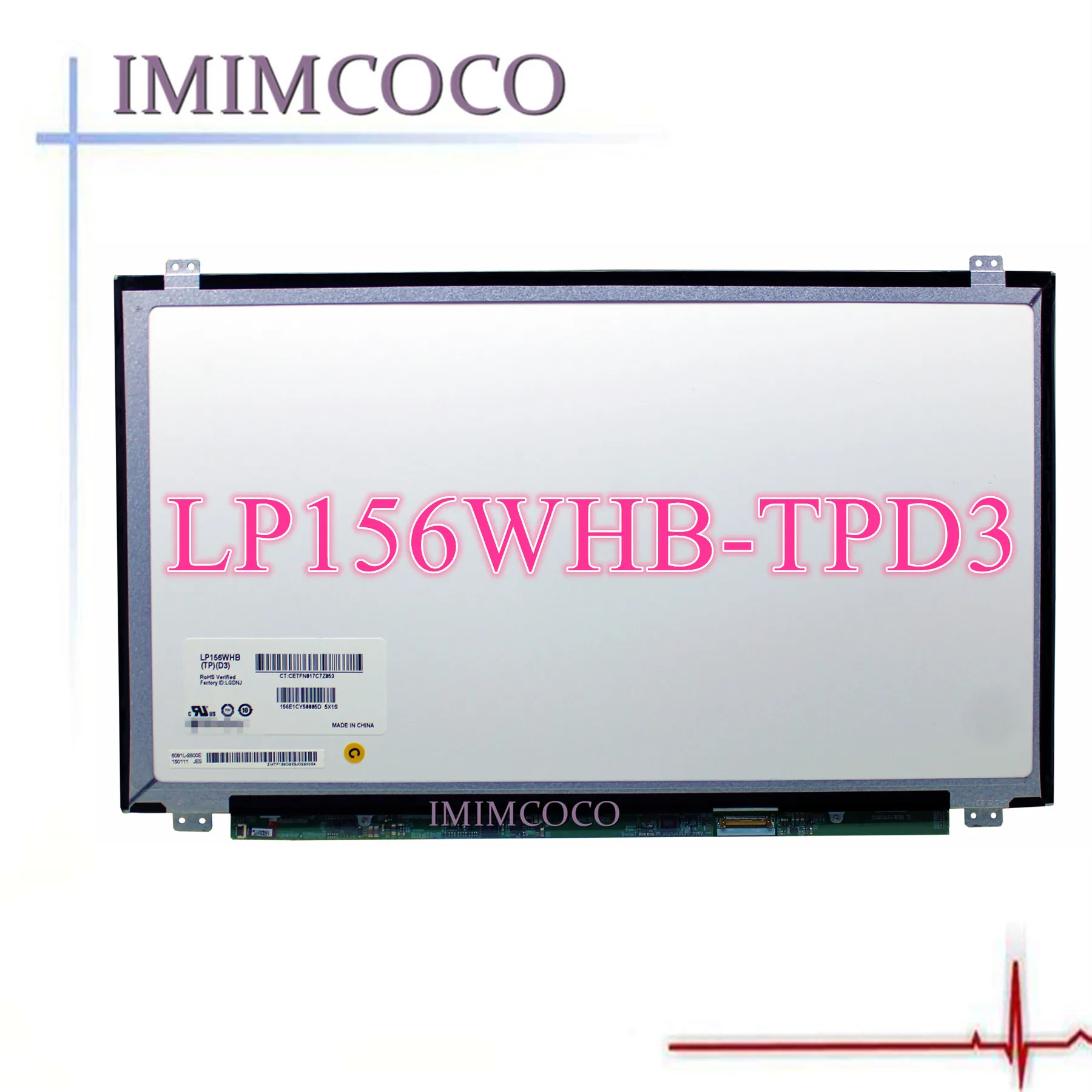 

15.6'' LED Laptop Screen LP156WHB-TPD3 FIT LP156WHB-TPD1/TPC1/H1/B1/A1/G1 NT156WHM-N22 N156BGE-EA2/E41/E42/E32/EB2 1366*768