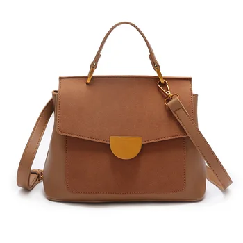 

Solid Leather Shoulder Bags Trendy Small Handbags Soft Surface Crossbody Bags Female Brown Fashion Elegant Pouch Hand Bags