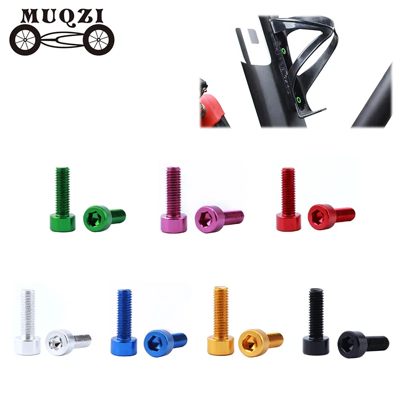 MUQZI 2Pcs Bike Bottle Holder Screws M5*15MM MTB Road Fixed Gear Fold