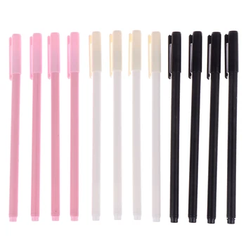 

2pcs Fashion Cute Gel Pen Black Ink Student 0.38mm Writing Pen Exam Signature Pen School Office Supply Stationery Color Randomly