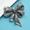 Wuli&baby Vintage Bowknot Brooches For Women Classic Rhinestone Pearl Bow Knot Flower Party Office Brooch Pins Gifts ► Photo 3/3