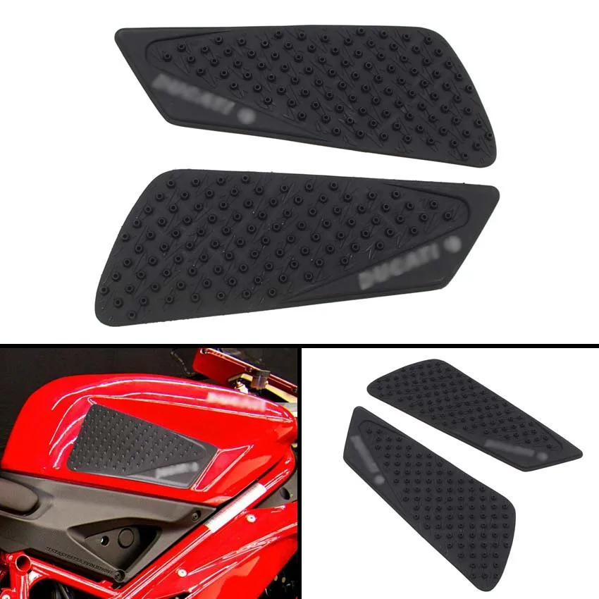 Для Ducati 848 1098 1198 противоскользящие накладки для масляного бака наклейки боковые 3M газовые Наколенники Защита сцепления для моторных аксессуаров