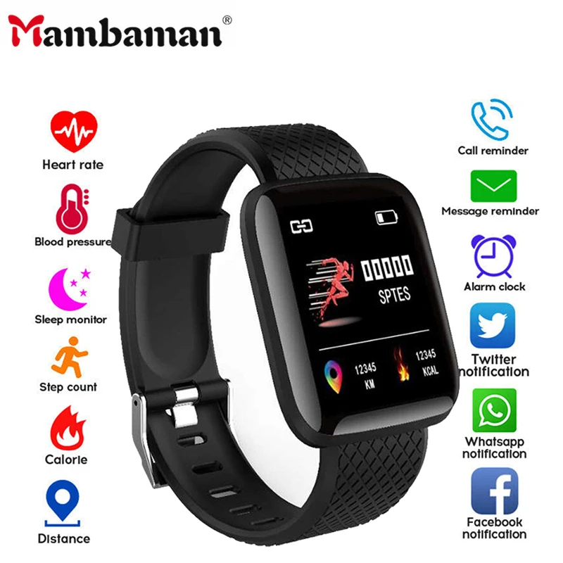 D13 smart watch women men 2020 Heart Rate smartwatch Wristband Sports Watches 116 Plus Band Waterproof Smartwatch Android A2 B57 |