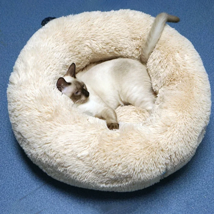Pet плюшевый пончик Cuddler кошки кровать теплый мягкий утолщенный усиленный коврик для собак и щенков Подушка HYD88