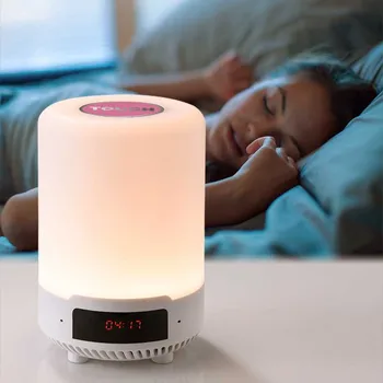 

Night Light Tap Touch Lamp for Bedrooms Living Room Rechargeable Bluetooth Portable Table Bedside Lamp RGB Dimmable Color Change