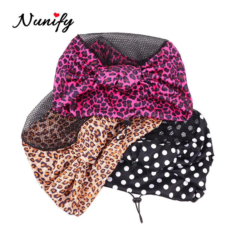 Nunify Knotted Flower Headband Wig Cap With Crochet Sewing Mesh Hair Net Headband Wig Making Base Accessories