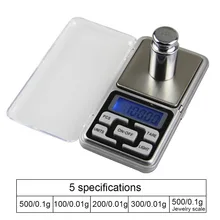 100/200/300/500g 1/2/3kg Mini balanza electrónica portátil de alimentos báscula Digital báscula bolsillo Postal cocina joyería