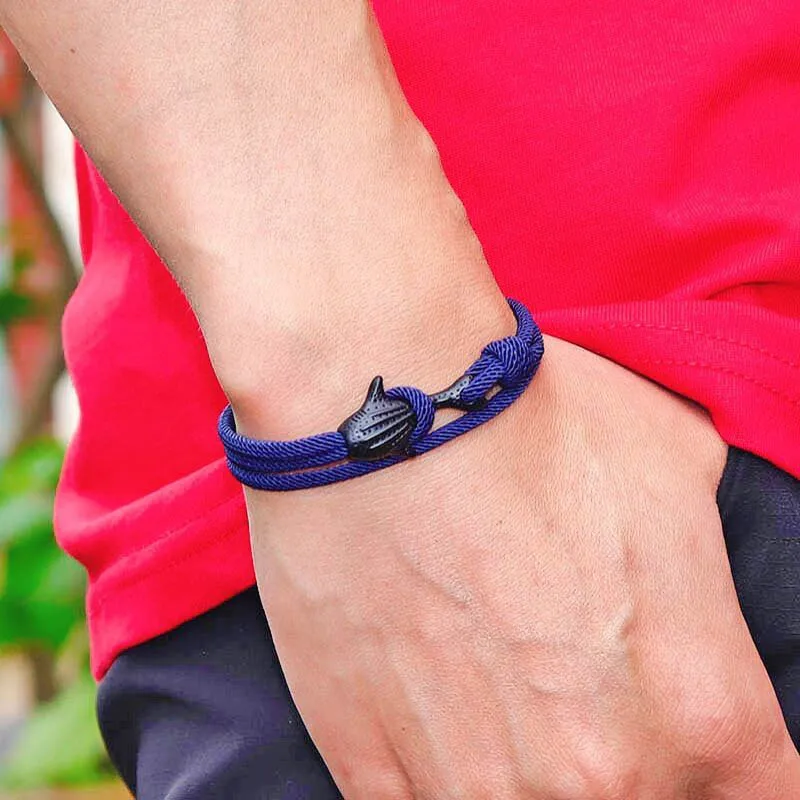 Marine Animal Whale Shark Milan Rope Bracelet