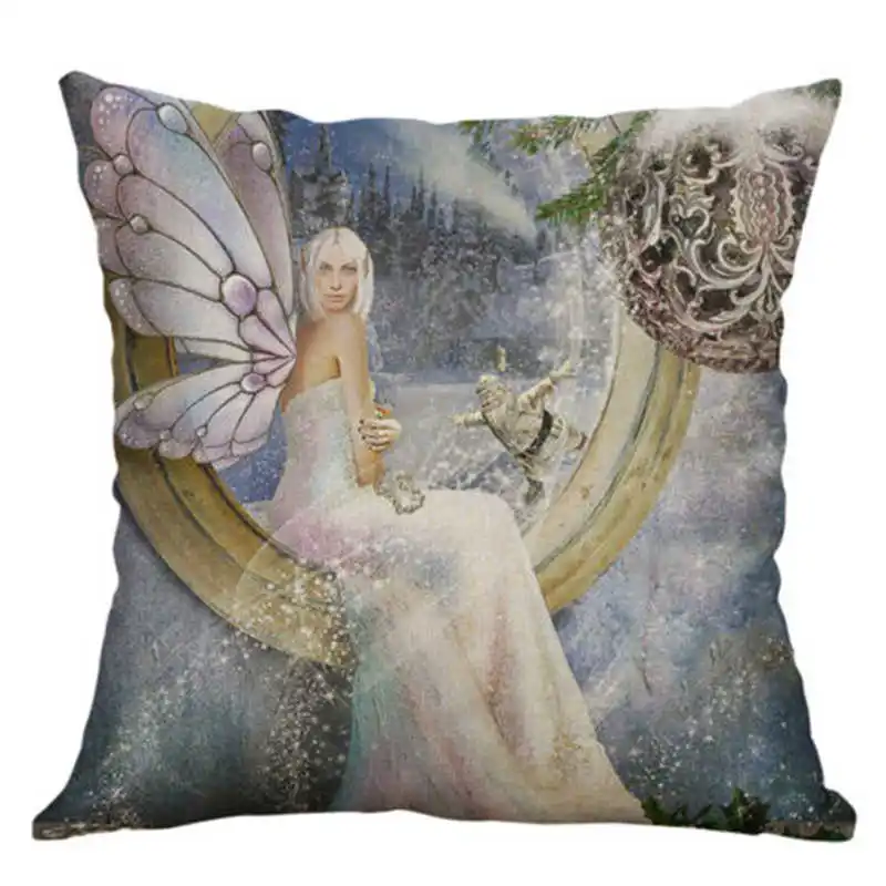 Beauty angel For Cover 18'' Home Retro case Printing Decor Sofa Cushion pillow