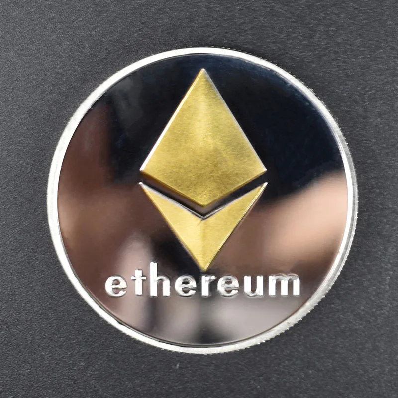 Позолоченная Горячая Биткоин монета Бит монета металлическая монета физическая криптовалюта памятная монета - Цвет: eth double color