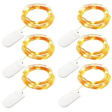 

ztgs 10pcs 1/2/3/5M Copper Wire LED String Lights Holiday Lighting Fairy Garland for Christmas Tree Wedding Party Decoration
