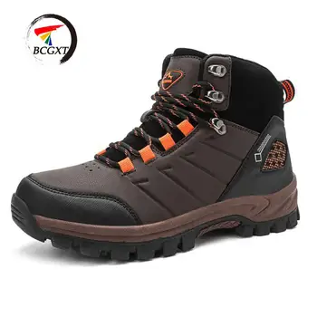 

2020 New Spring Autumn Waterproof Ankle Boots Breathable Motorcycle Boots Men's Sneakers Fashion Outdoor Hiking Boots Men Boots